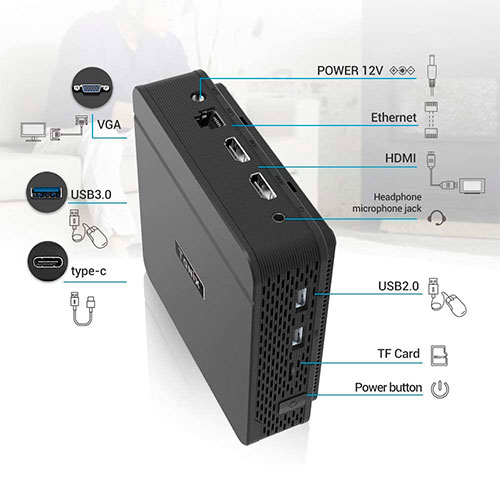 Tanix N4100 Mini PC Intel Gemini Lake N4100 Windows 10