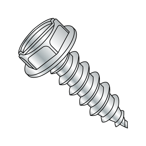 Hex Washer Slotted Sheet Metal Screws