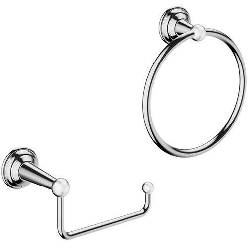 Bathroom Accessories Pack 1 (Chrome). Crosswater Belgravia CWBELGRAVIA