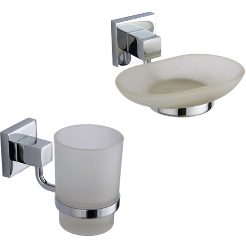 Kartell Pure > Bathroom Accessories Pack 2 (Chrome).