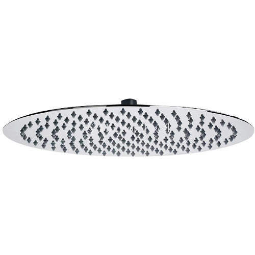 Large Round Shower Head (Chrome). 400mm. Component UHEAD46