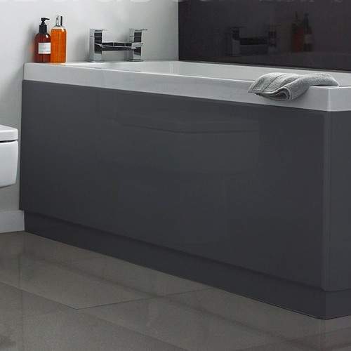Hudson Reed Bath Panels > 1500mm Side Bath Panel (Memoir Grey, MDF).