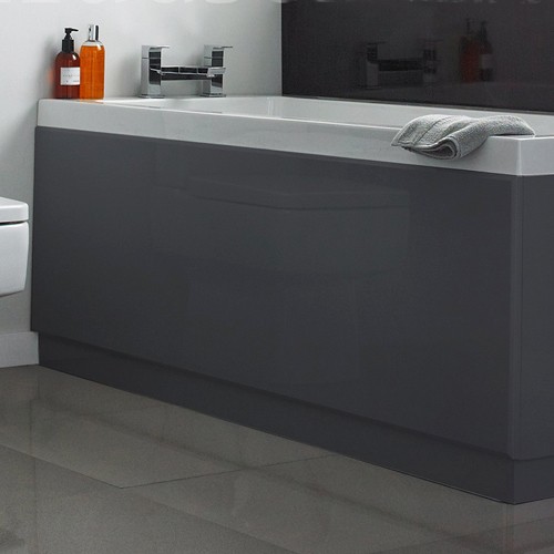 Hudson Reed Bath Panels > 1600mm Side Bath Panel (Memoir Grey, MDF).