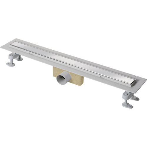 VDB Channel Drains > ABS Shower Channel 700x50mm (S Steel Plain Grating).
