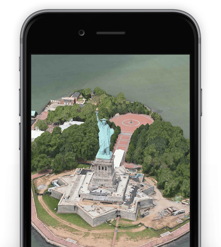 Guide View locations in full 3D imagery with Flyover in the iPhone