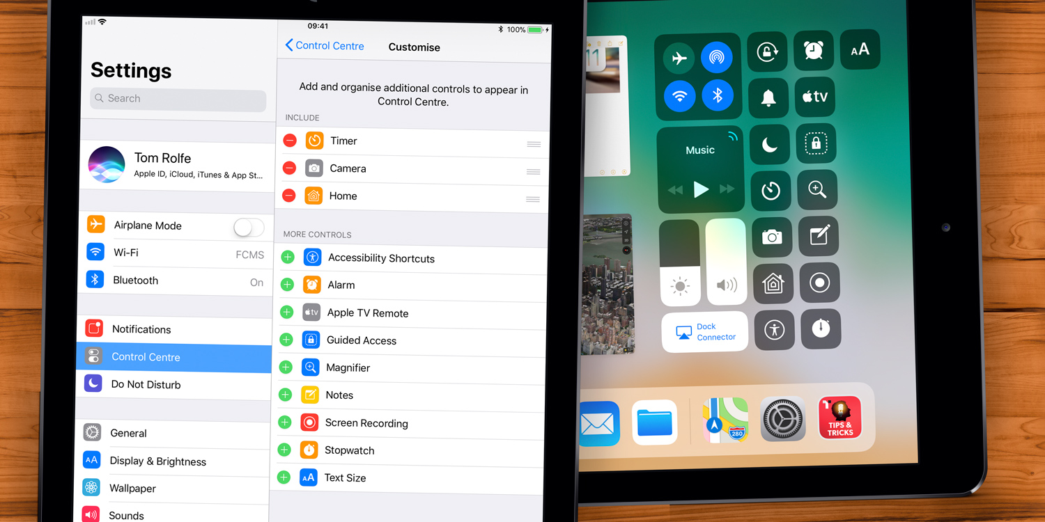 Control Center customize the quick shortcuts iOS 11 Guide [iPad