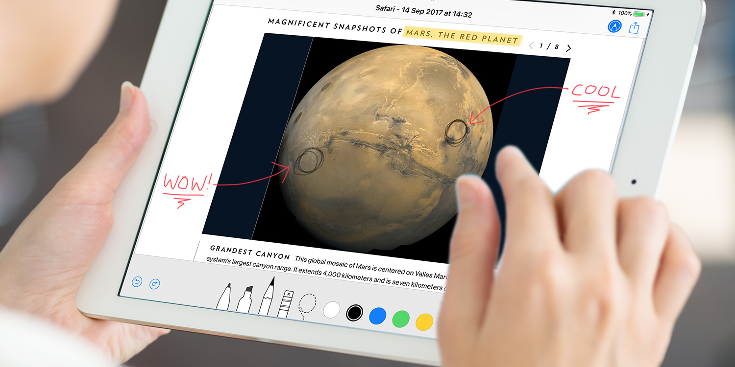 Save web pages export PDFs from Safari iOS 11 Guide [iPad] TapSmart