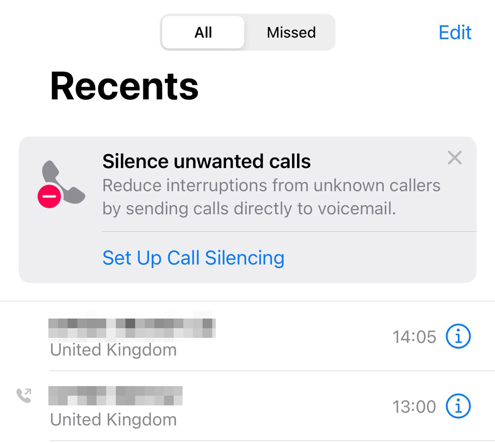 Silence unknown callers how to block unwanted calls on iOS TapSmart