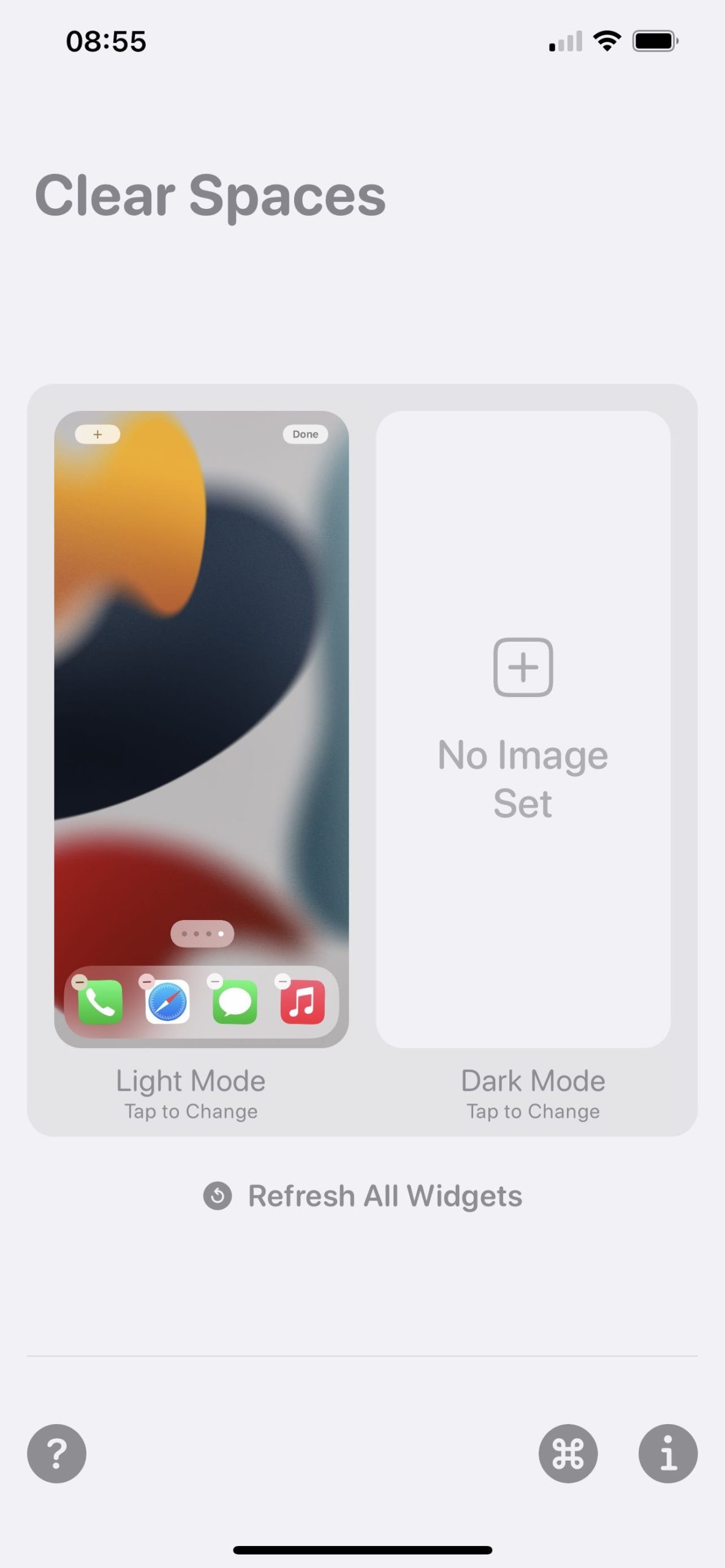 Clear Spaces – add blanks to your Home Screen - TapSmart