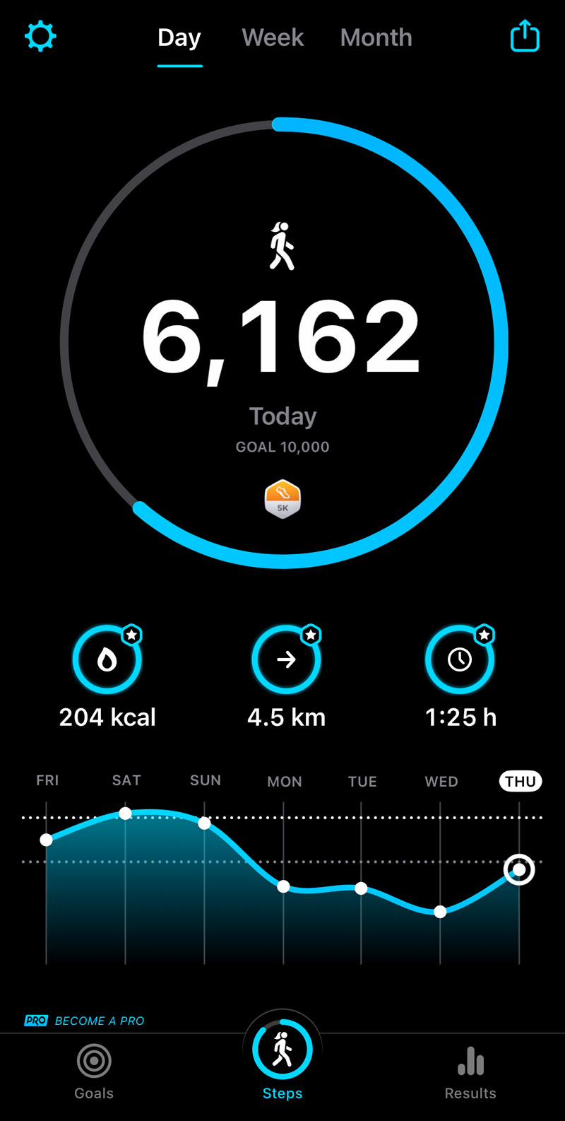 Step Tracking set up a lock screen pedometer TapSmart