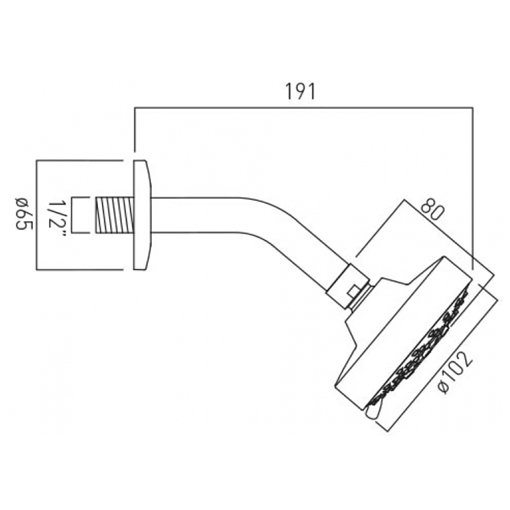 Vado Multi Function Fixed Head And Shower Arm Tap Warehouse
