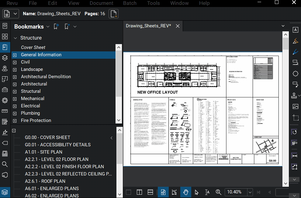How to Use Bookmark Structures in Bluebeam Revu 2019 Taradigm, Inc.