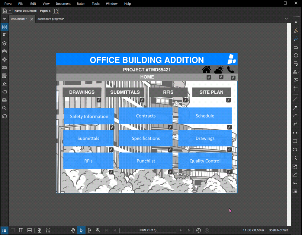 How to Create Digital Project Dashboards in Bluebeam Revu Taradigm
