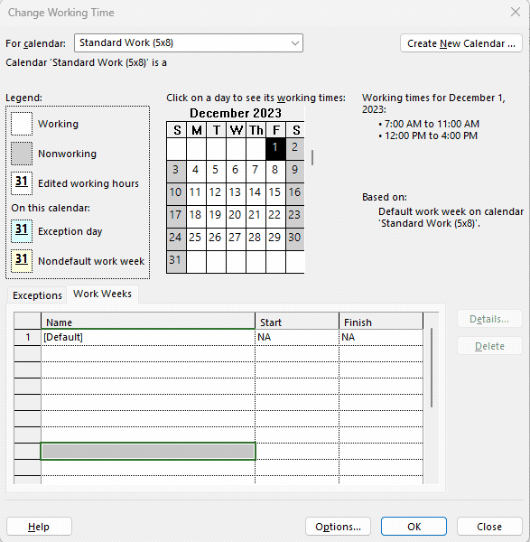 Microsoft Project Holiday Calendar Anne