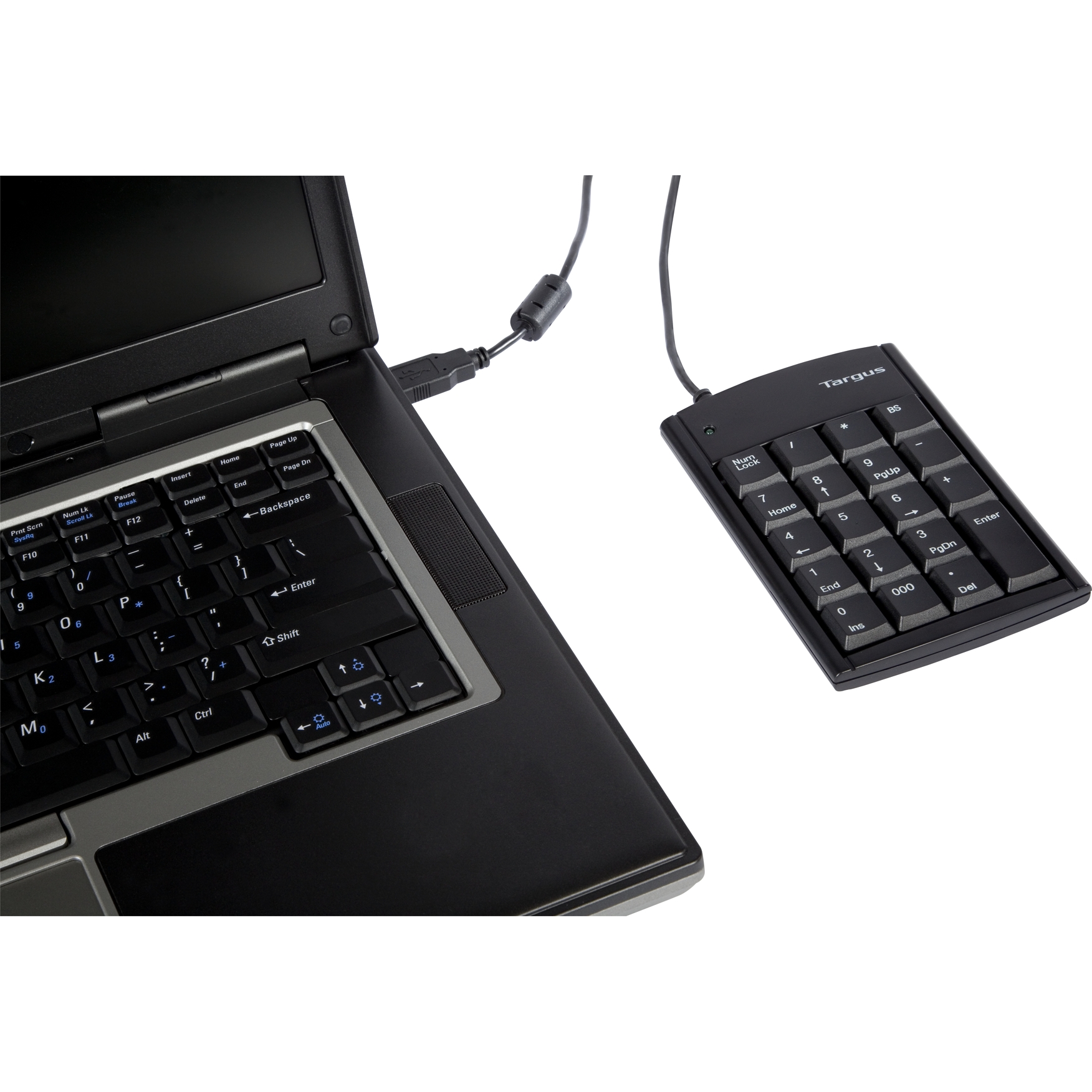 Numeric Keypad with USB Hub PAUK10U Black Keyboards Targus
