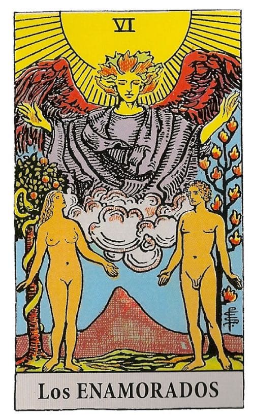 Que Significan Los Enamorados en el Tarot RiderWaite