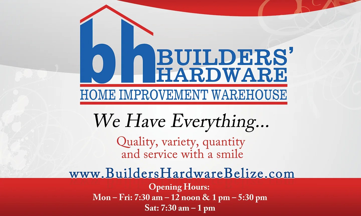 Builders Hardware Limited Billboard TAS Belize Website Design