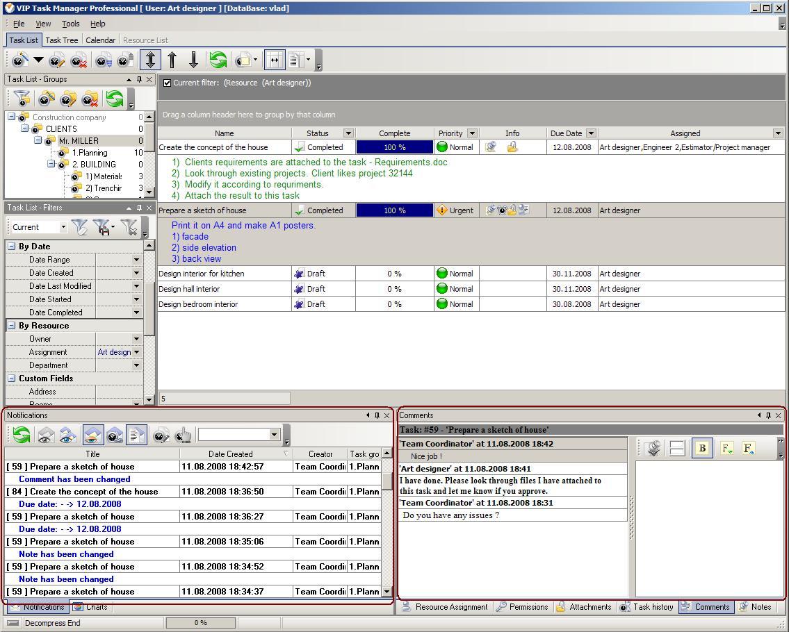 Unified messaging software and task management can be integrated into a
