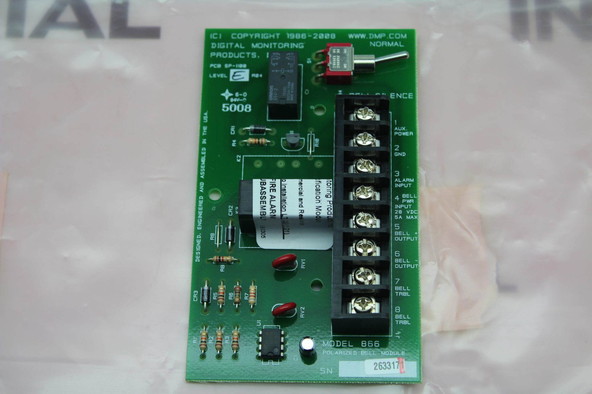 Digital Monitoring Products Polarized Bell Module 866 04220997