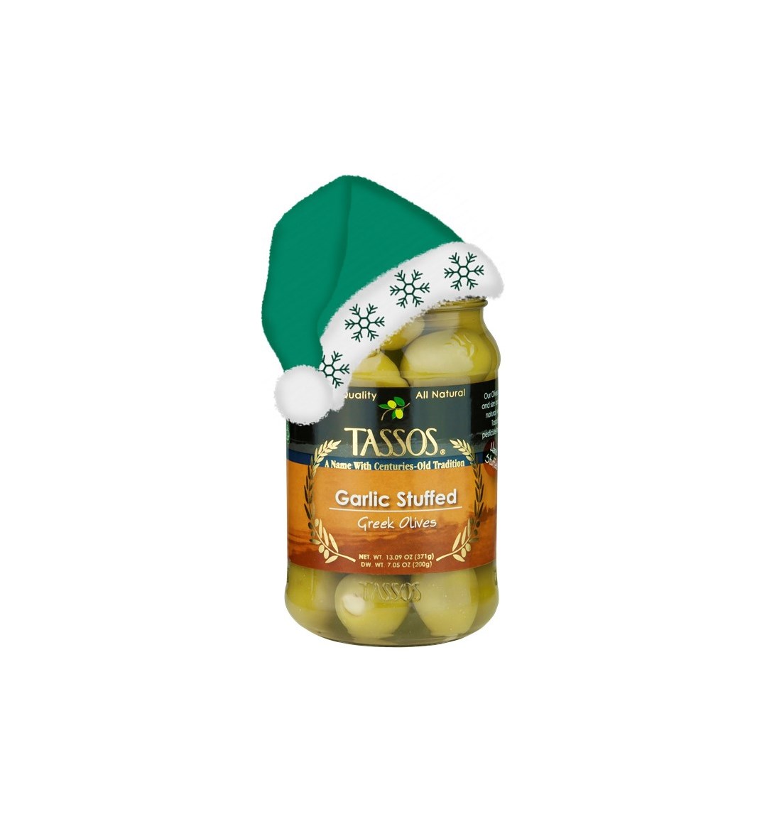 Garlic Stuffed Greek Olives Tassos