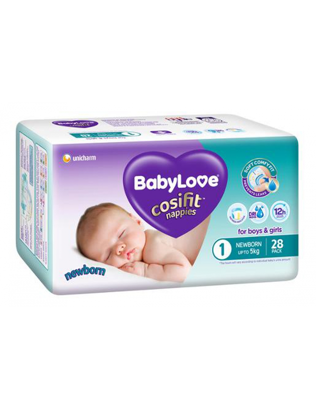 Babylove Cosifit Newborn Convenience Nappies 28 Pack x 4 eBay