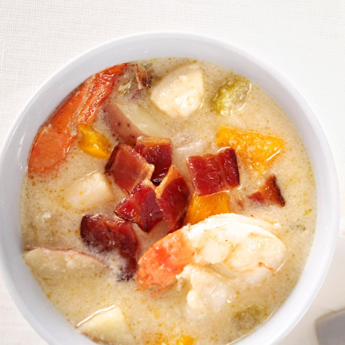 Cheddar Seafood Chowder Recipe Taste of Home