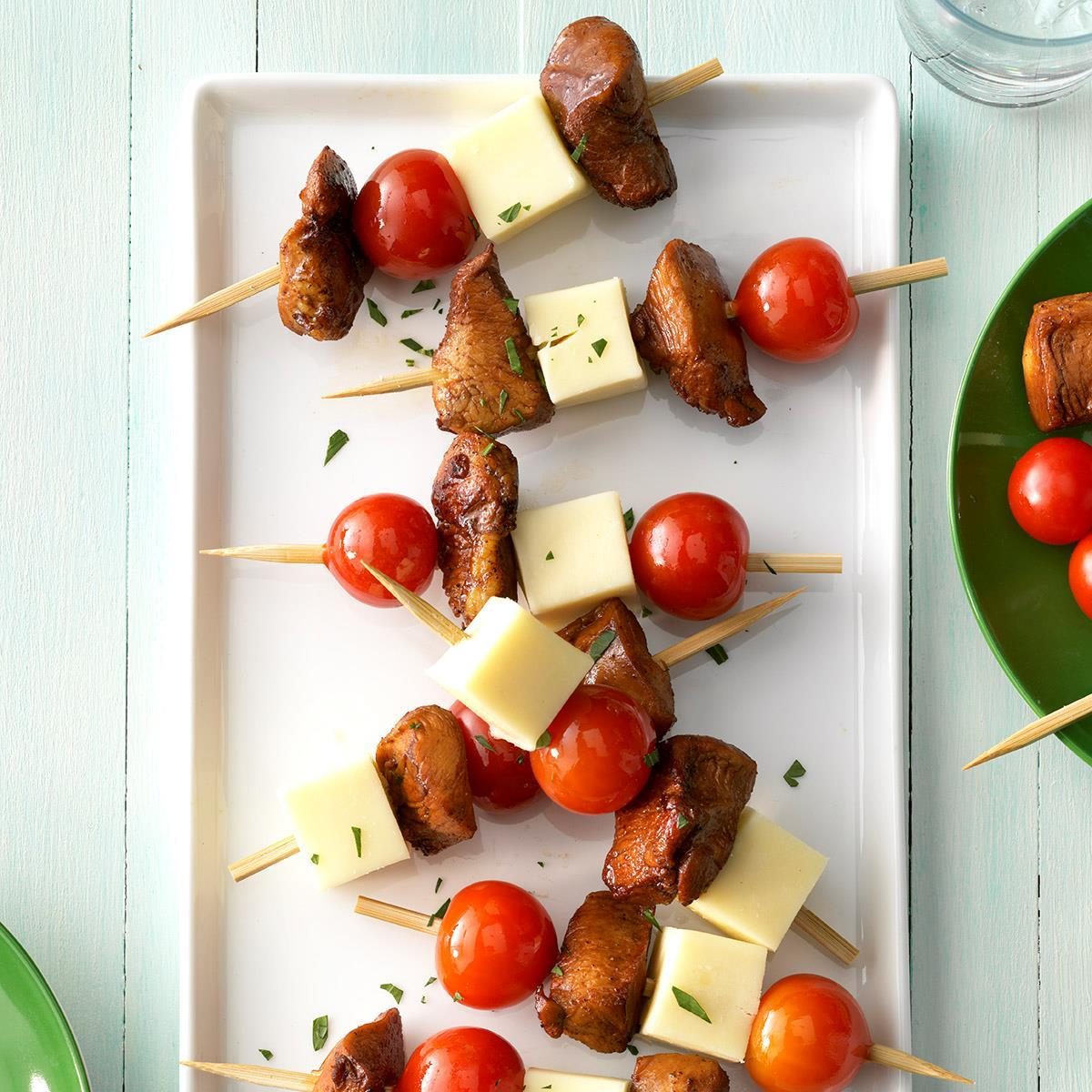 Cold ChickenCheese Kabobs Recipe Taste of Home