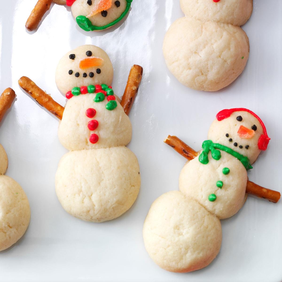 Homemade Christmas Cookies From Scratch Snowman Christmas Cookies Recipe How to Make It