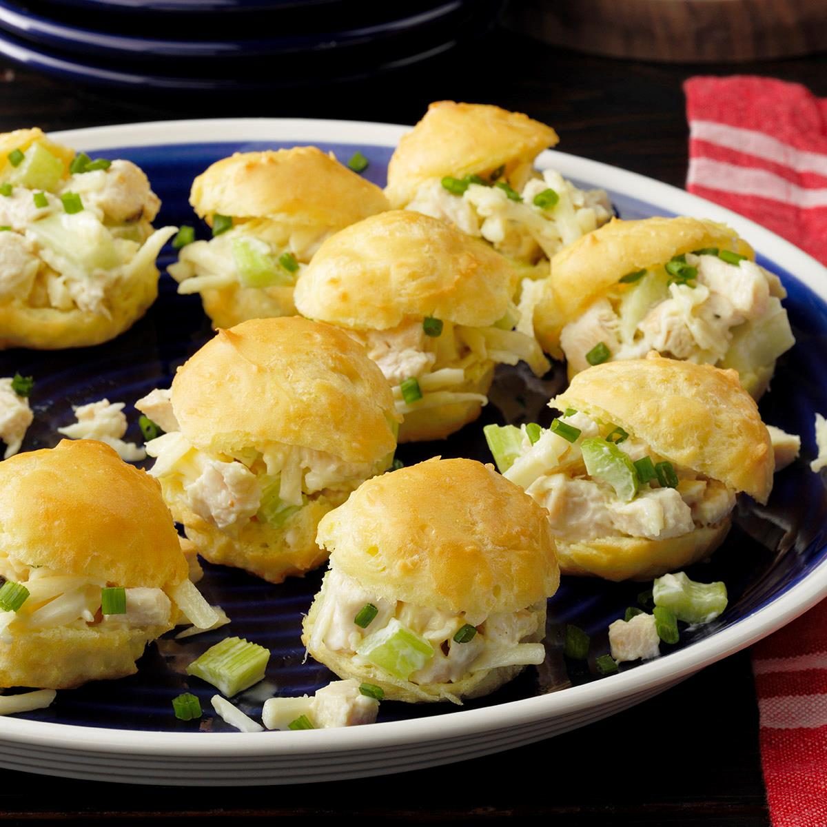 Swiss Cheese Chicken Puffs Recipe How to Make It Taste of Home