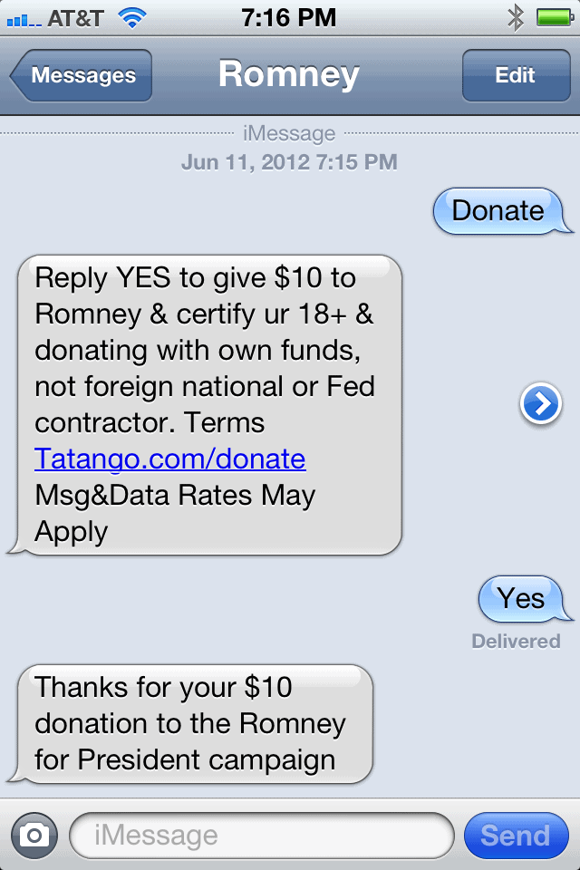 Political Campaign Text Message Donations What You Need To Know