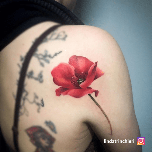 Il Significato Tatuaggio Del Papavero - Foto Ed Idee 500_x_500_png