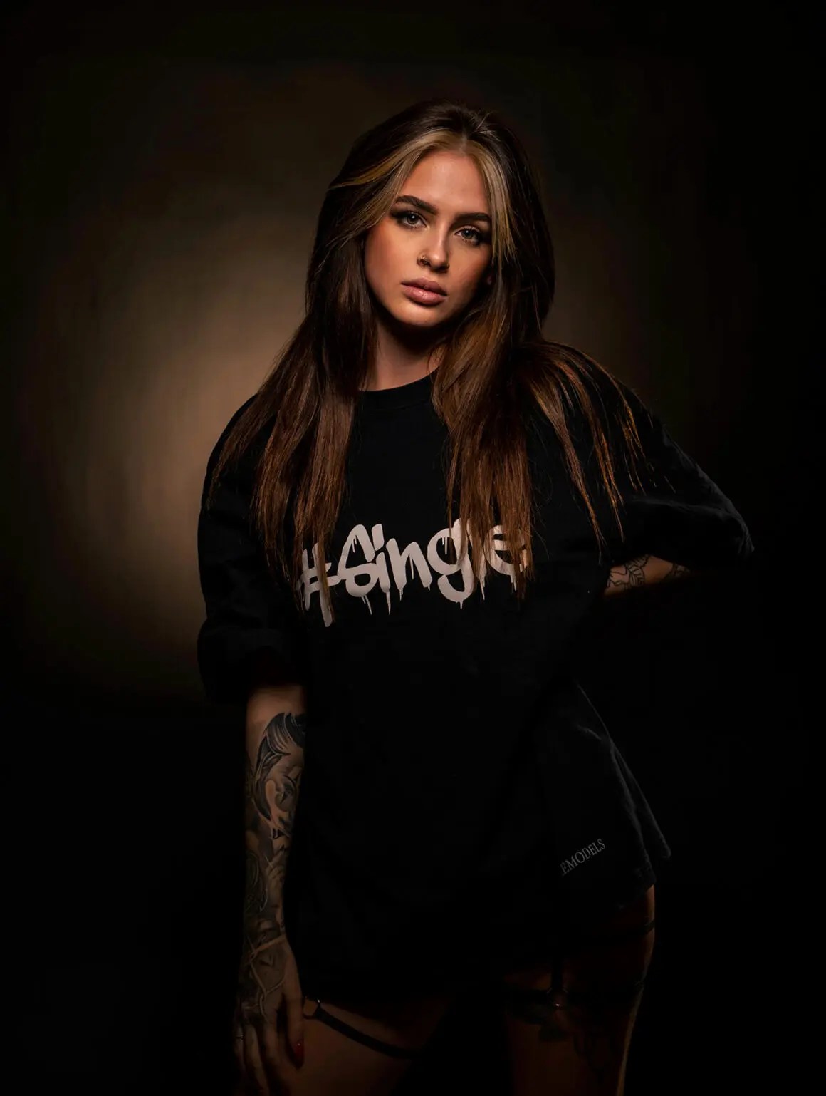 Ulia, her stylish ink princess is a sweet girl with doe eyes and very