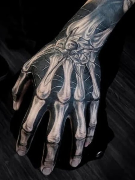 20 Tatuaggi Dello Scheletro Delle Mani [Foto] - Tatuaggistyle.it 600_x_450_jpg