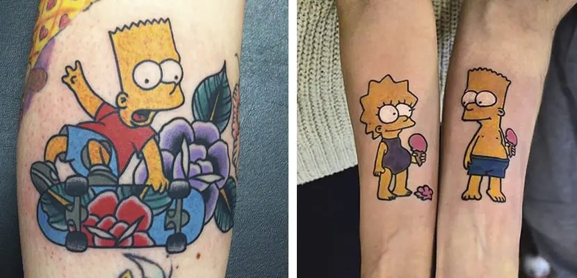 We Laten Je Tatoeages Zien Die Zijn Geïnspireerd Op De The Simpsons-Serie | Tatoeëren 400_x_830_webp