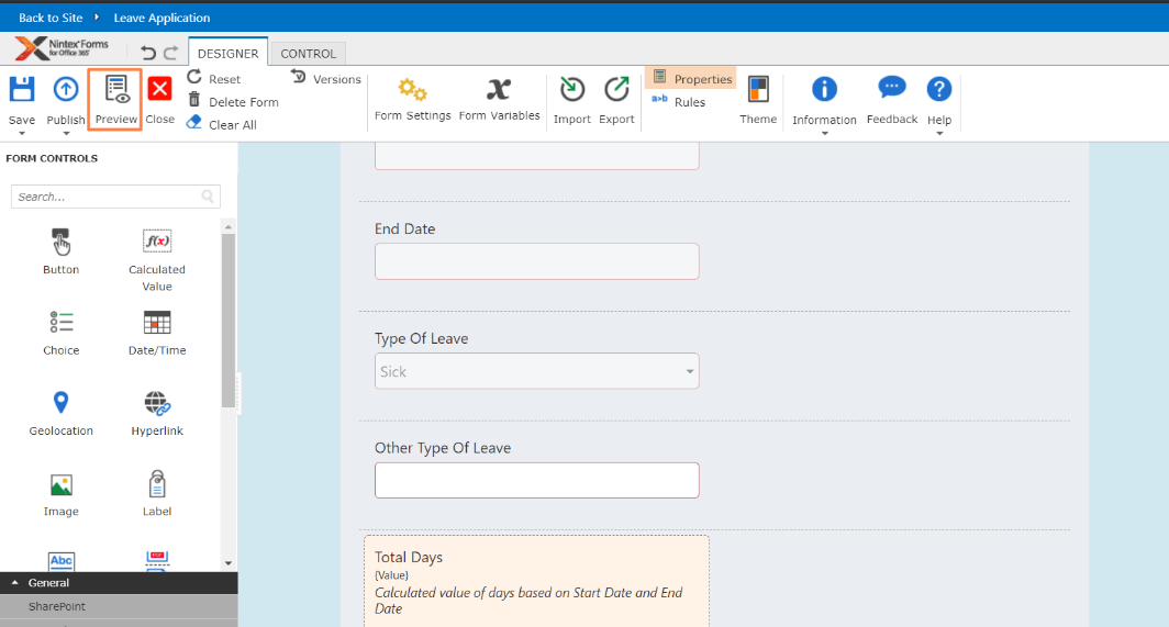 Nintex Forms How to Create Form in Office 365?