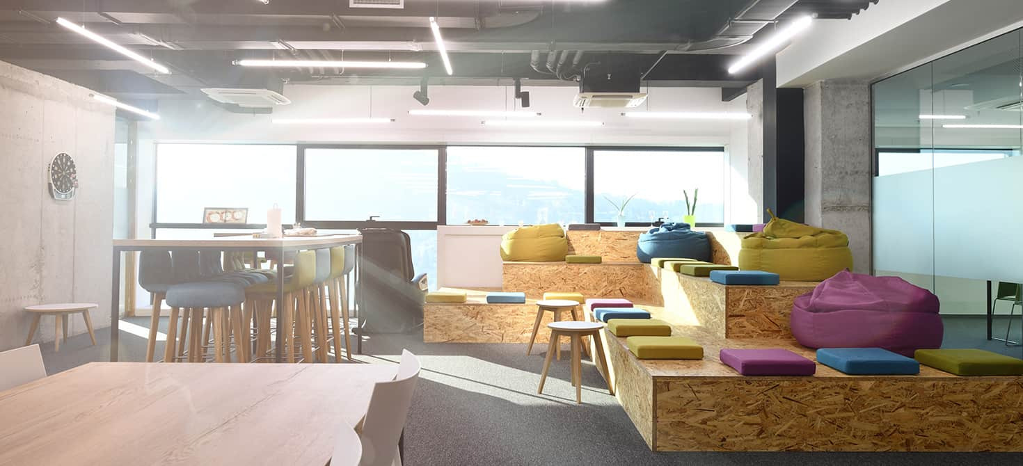 Allestisci un’area relax in ufficio. Rendi il tuo spazio di lavoro