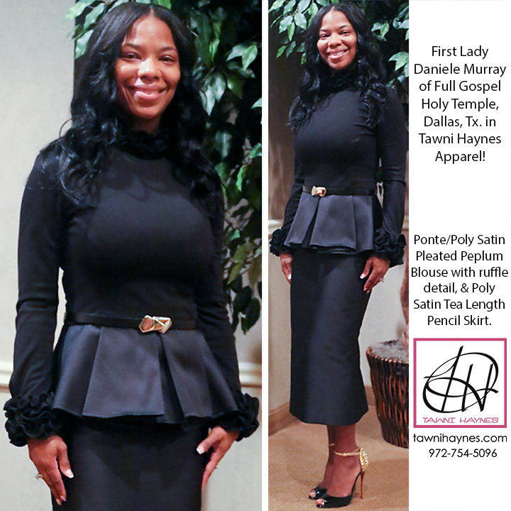 1st Lady Daniele Murray in Tawni Haynes Tawni Haynes Apparel