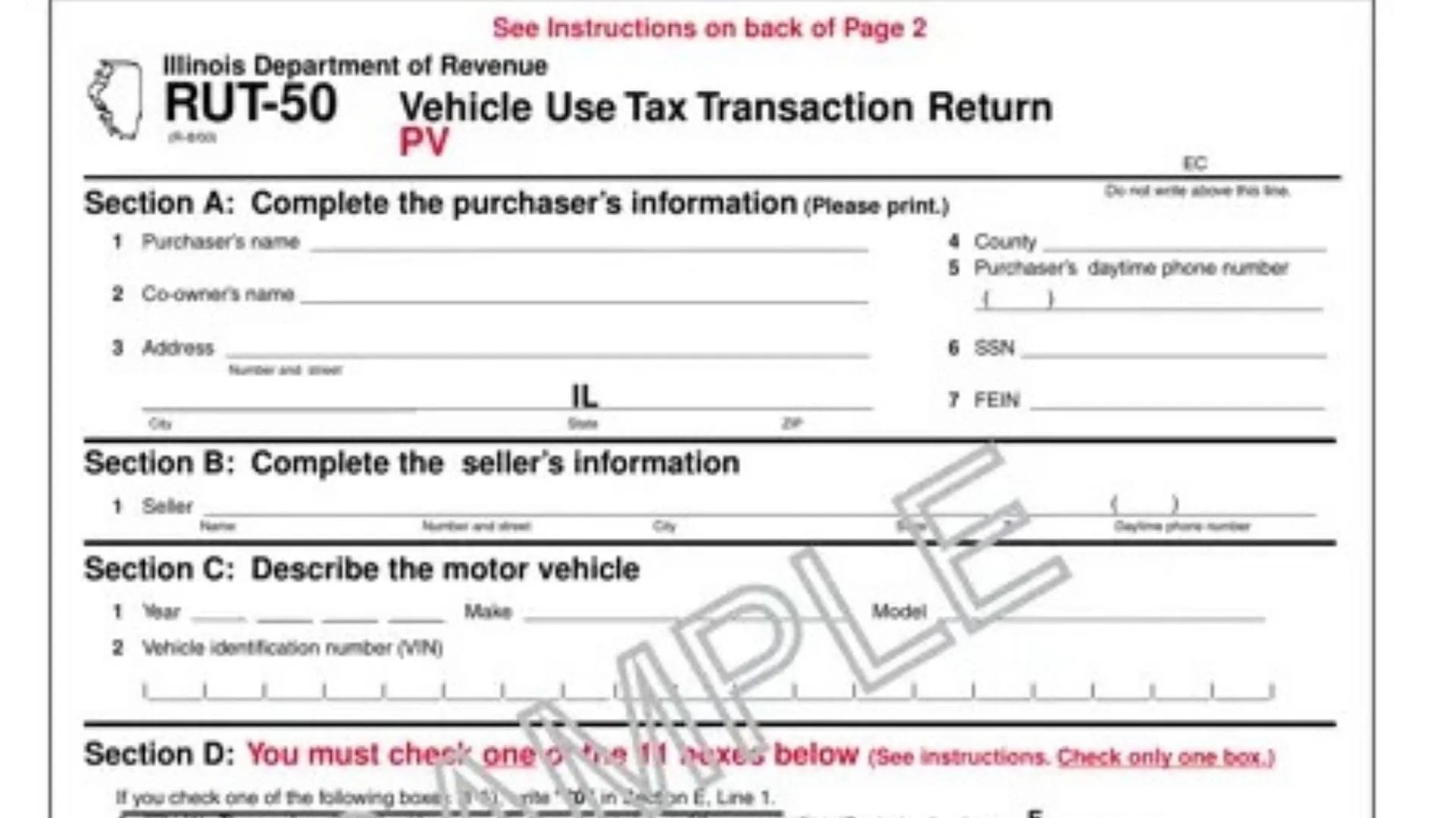 Illinois Form RUT50 TaxGoo