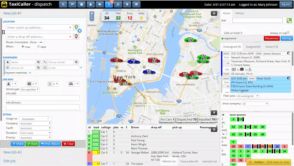 Taxi Dispatch Software Cloudbased system TaxiCaller