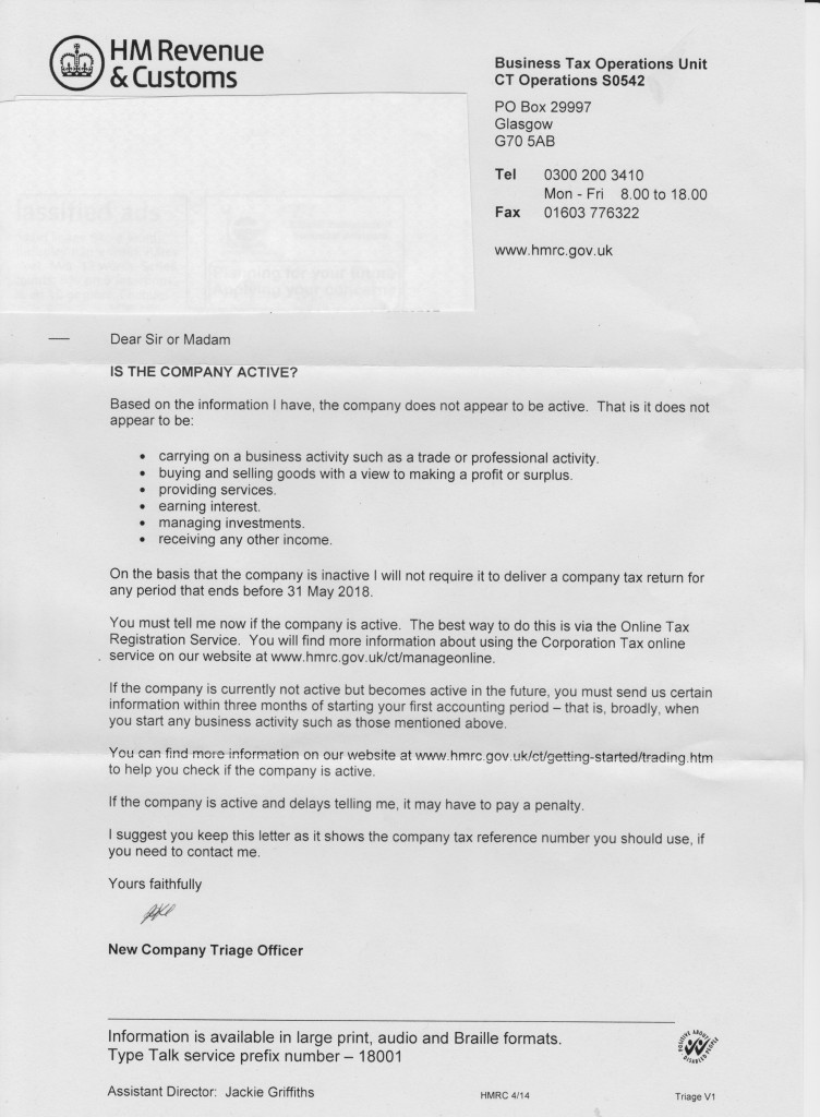 HMRC really do not want to collect corporation tax