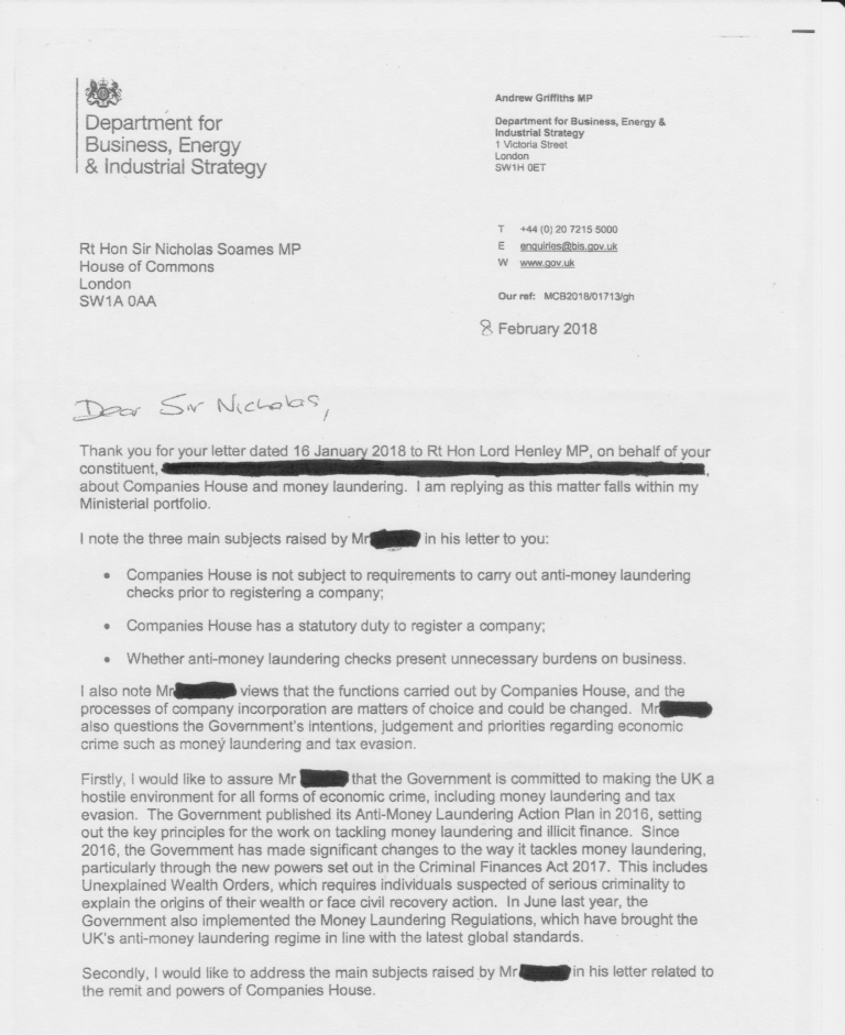 The government really is aiding and abetting money laundering by its