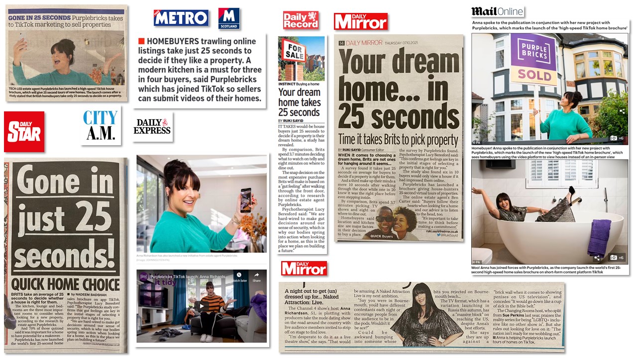 Launching Purplebricks on TikTok with 25second house tours Taylor