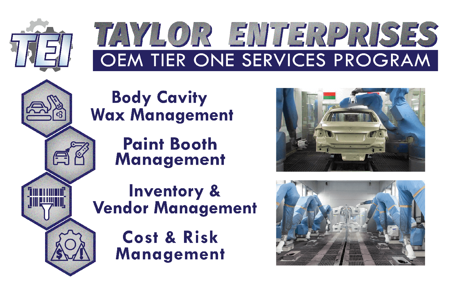 OEM Tier One Programs Taylor Enterprises, Inc.