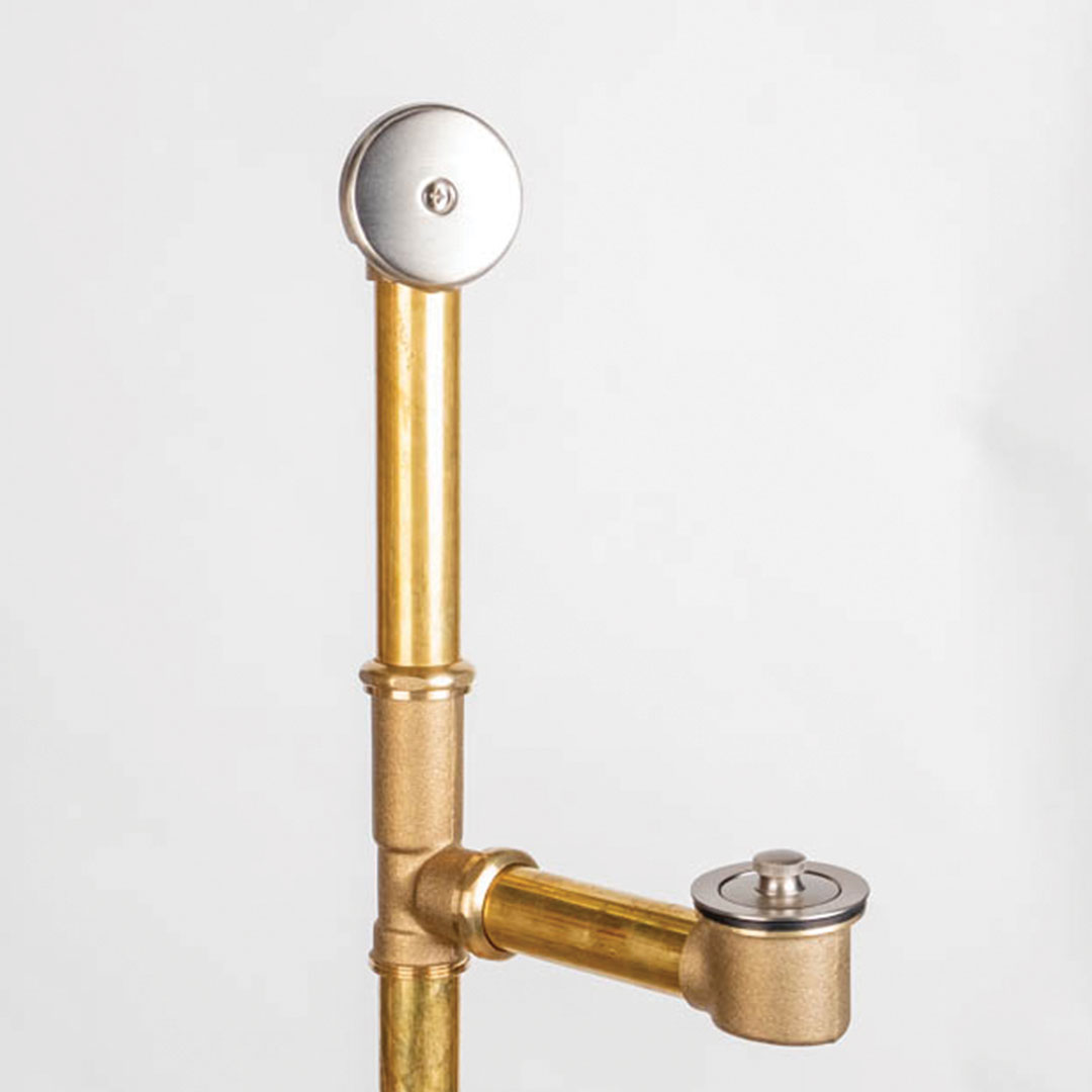 LIFT & TURN STYLE BATHTUB WASTE AND OVERFLOW DRAIN WITH 1-HOLE