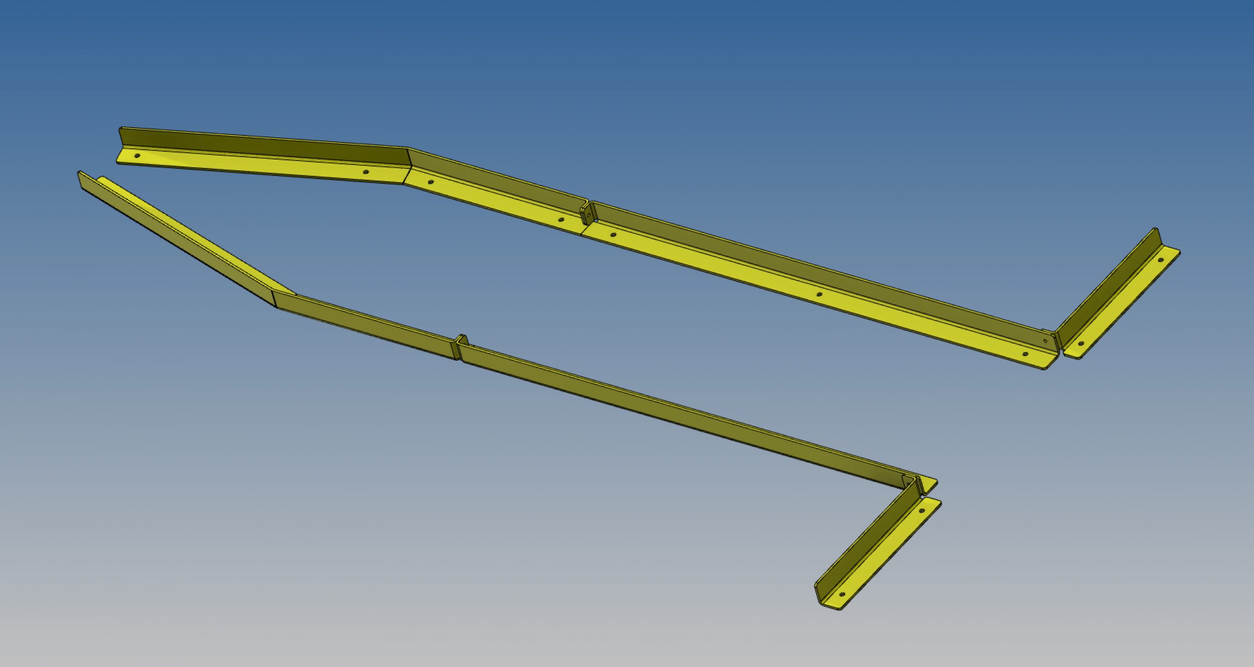 GUIDE RAILS FOR STAND ALONE SYSTEM (ST3000GR) TBI Waste Products