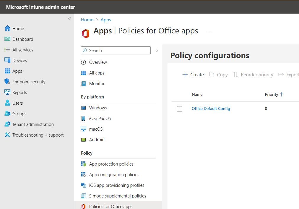 How to use policies for Office apps in Intune Mr TBone´s Blog