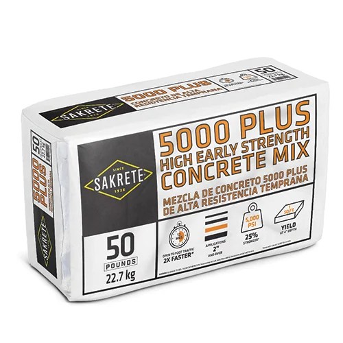 Sakrete® 5000 Plus Concrete Mix TCC Materials