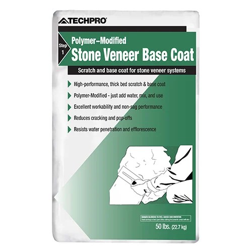 TechPro® PolymerModified Stone Veneer Base Coat TCC Materials