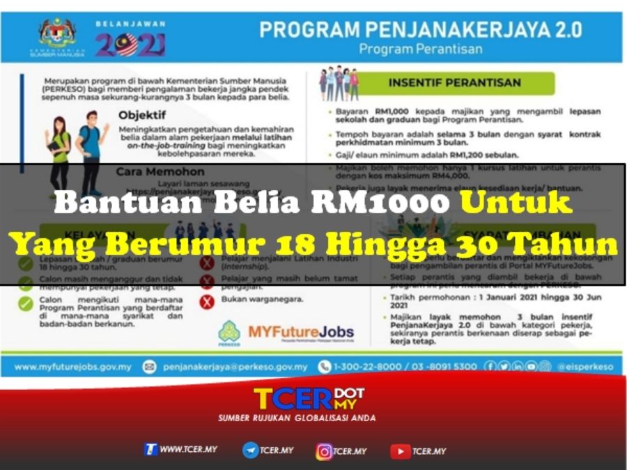 Bantuan Belia RM1000 Untuk Yang Berumur 18 Hingga 30 Tahun