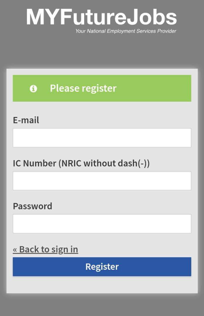 Cara Daftar MyFutureJobs Bagi Memohon Elaun Cari Kerja